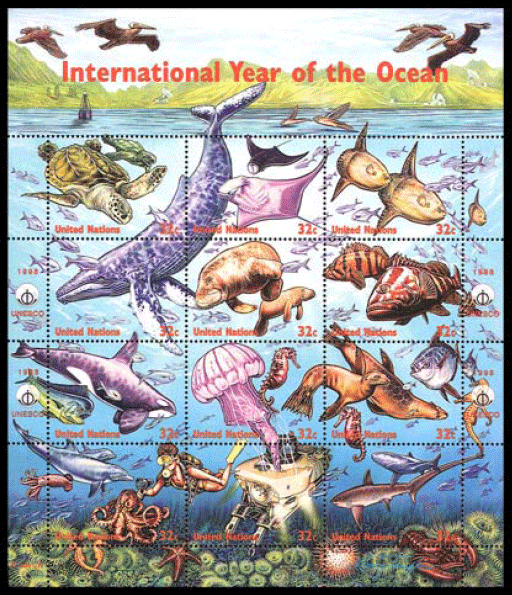 Малый лист ООН 1998 год Малый лист ООН 1998 год