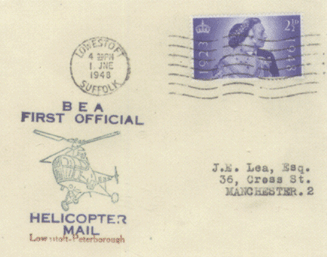 Конверт из первого официального перелета