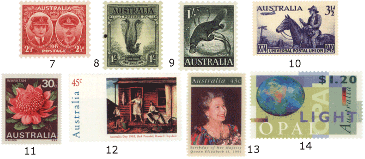 Австралия филателия