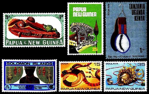 морские красоты на почтовых марках