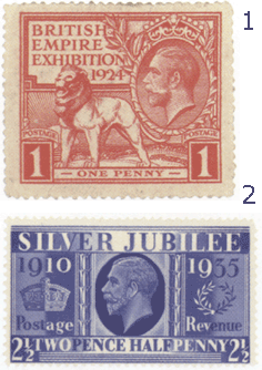 памятные марки Британских островов