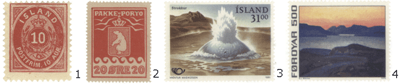 Датские зависимые территории марки почтовые