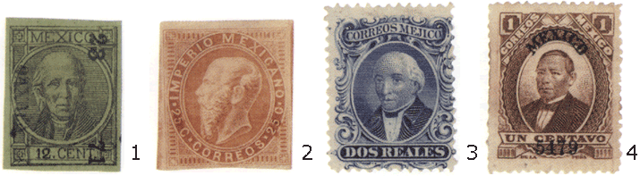 История Мексики на почтовых марках