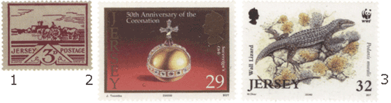 почтовые марки Джерси