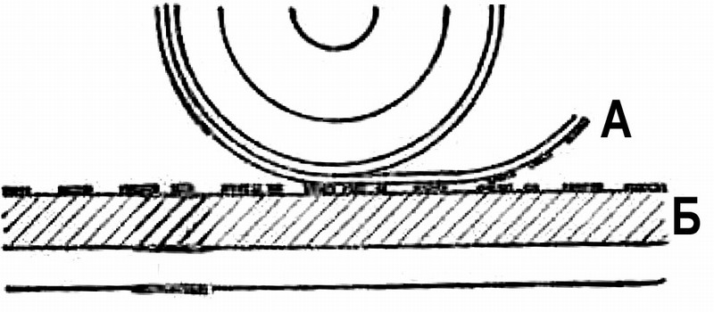 изображение плоской печати почтовой марки