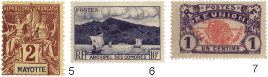 коморы филателия