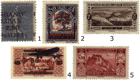 Ливанские почтовые марки