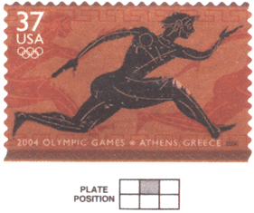 Почтовая марка с пометкой