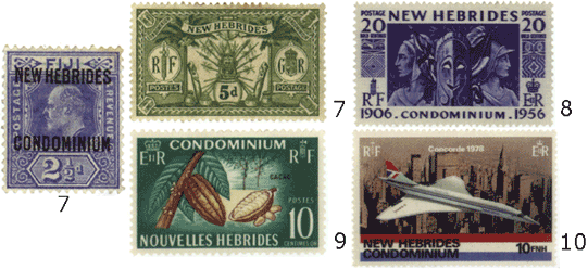 Новые Гебриды марки