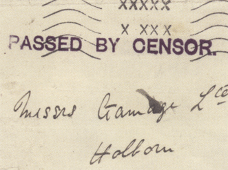 Конверт, отправленный с военно-морской базы в Кромарти