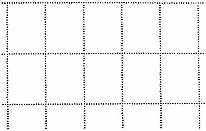 Гребенчатая зубцовка почтовых марок
