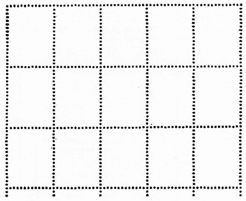 Рамочная зубцовка почтовых марок