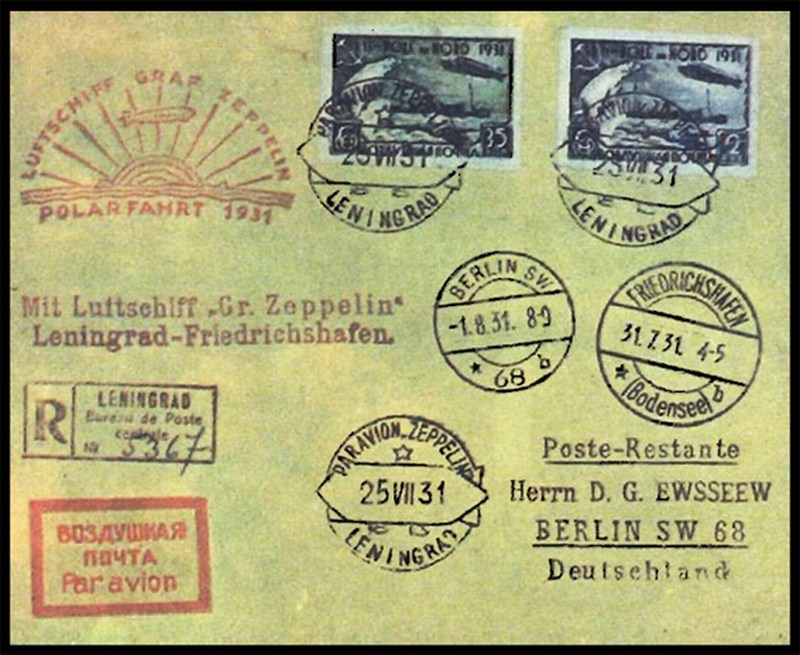 Письмо полярного полета дирижабля