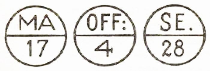 Штемпеля Генри Бишопа