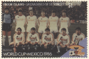 футбол почтовая марка