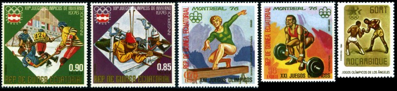 Ошибки в филателии спортивная тема