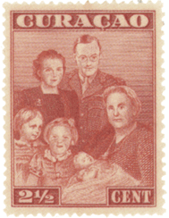 марка почтовая остров Кюрасао