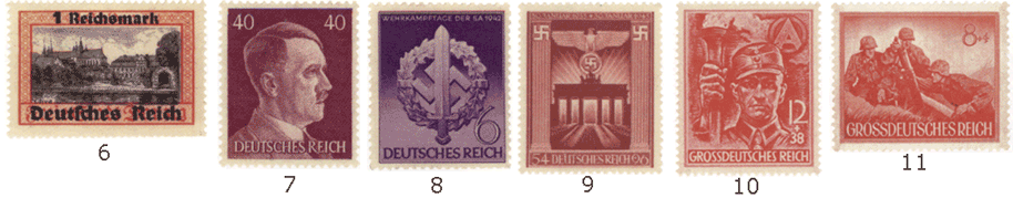 Марки почтовые третьего Рейха