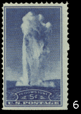 марка с видом национальных парков