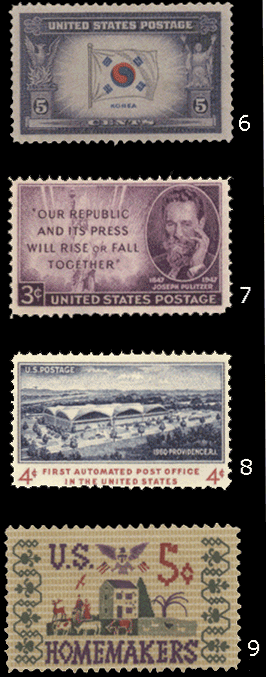 Памятные тема на марках США