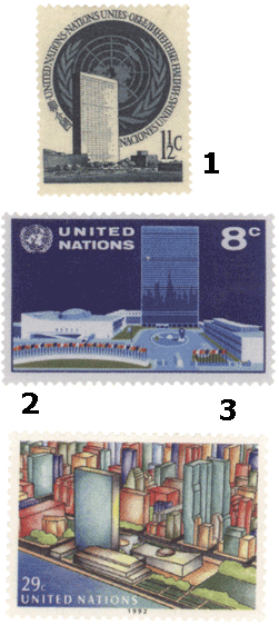 Почтовые марки ООН