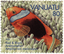 Марка из туристической серии Вануату