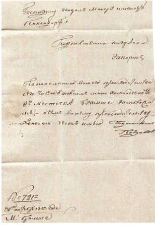 Официальный рапорт