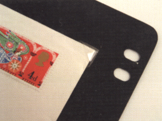 Для закрепления открыток, конвертов и малых листов