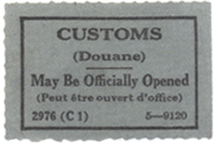 таможенная этикетка США