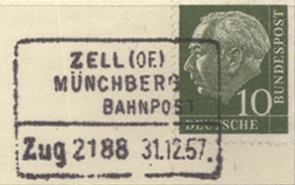 Штемпели немецких передвижных почтовых отделений